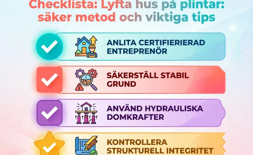 Lyfta hus med domkraft - Säker guide för ditt projekt