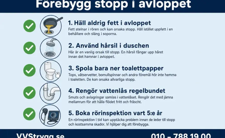 Stopp i vasken? Rensa köksavloppet effektivt - Steg för steg