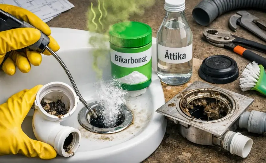 Igensatt avluftning avlopp - Få bort lukt & kluckljud!